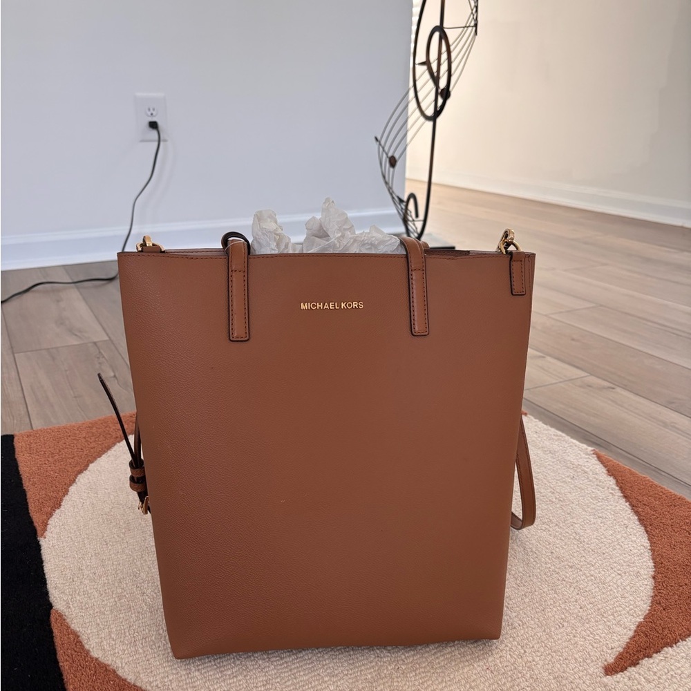 Michael Kors Cognac Saffiano Leather Tote